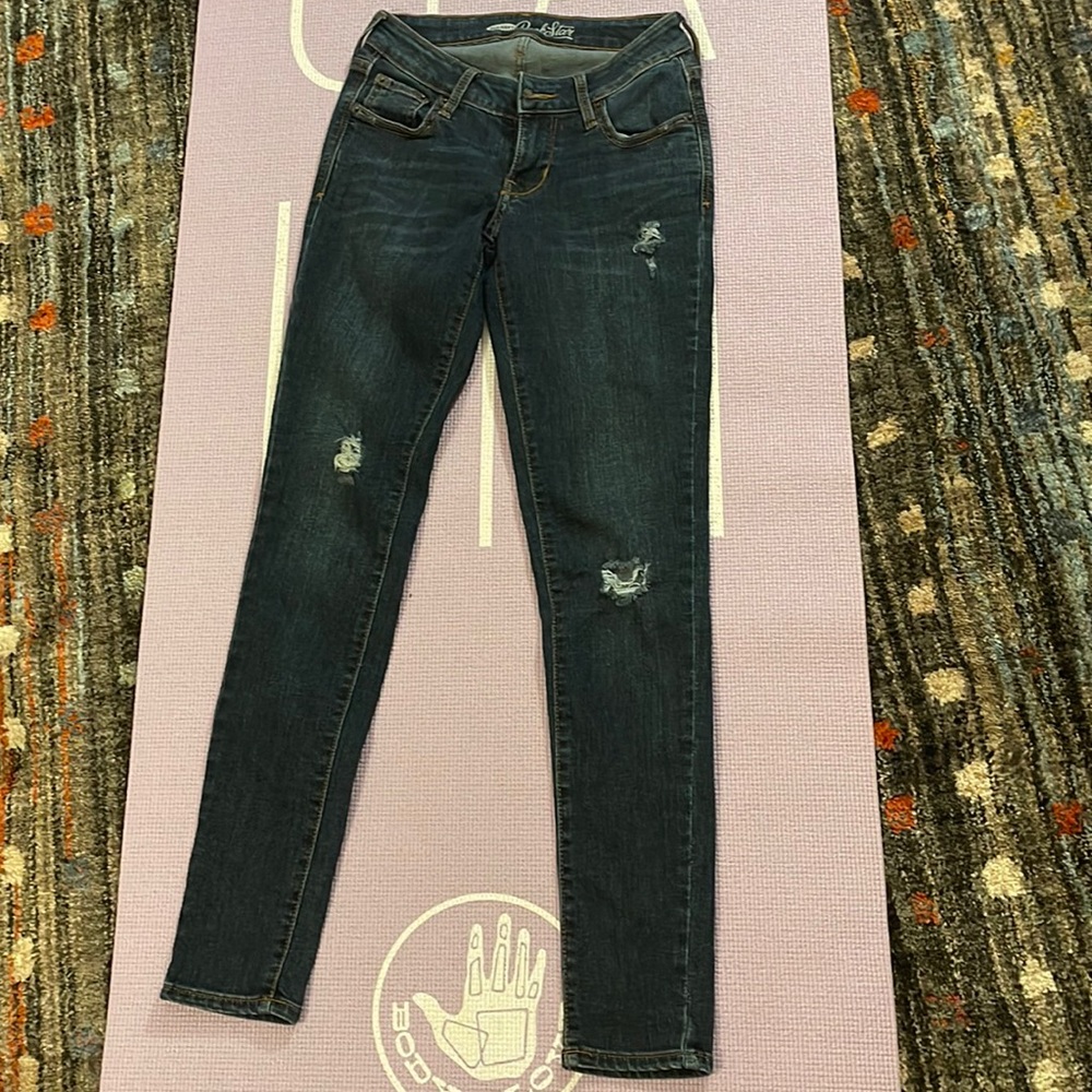 Old Navy. Rock star. Jeans. Blue.